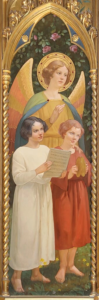 Trittico della Sacra Famiglia - chiesa della Sacra Famiglia, Firenze, dettaglio